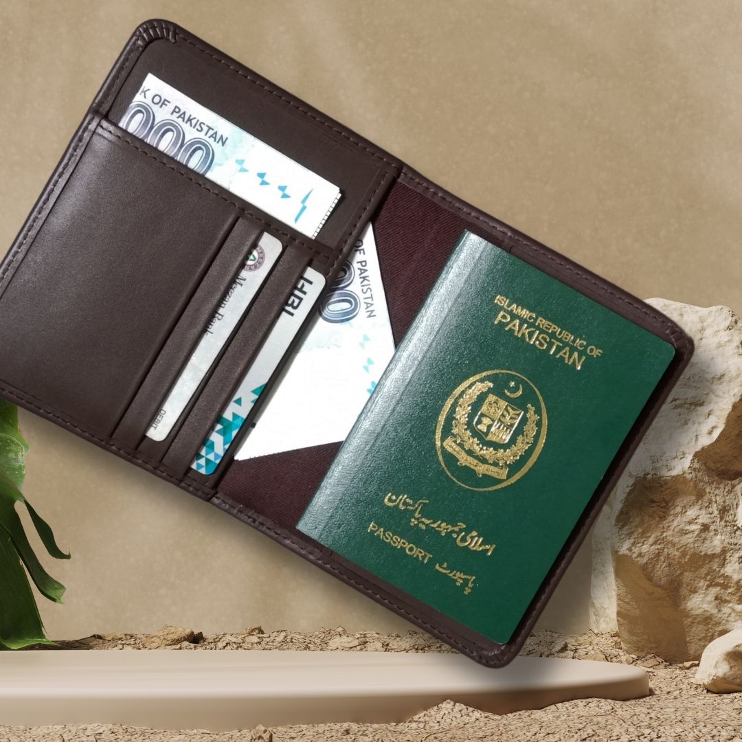 Passport Wallet - Dark Brown - Image 2