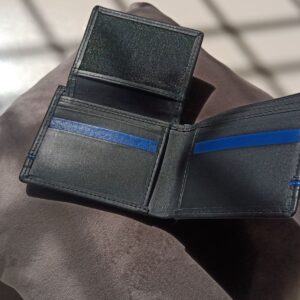 Bi-Fold Wallet – Black Blue