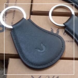 Leather Keychain – Black