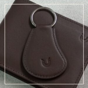 Leather Keychain – Dark Brown