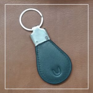 Leather Keychain – Green