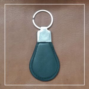 Leather Keychain – Green
