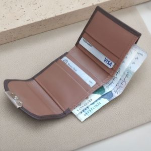 Compact Wallet – Brown Tan