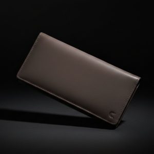 Islamabad Long Wallet – Brown Off-White