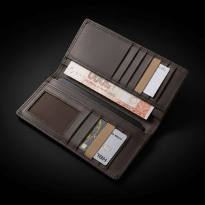 Islamabad Long Wallet – Brown Off-White