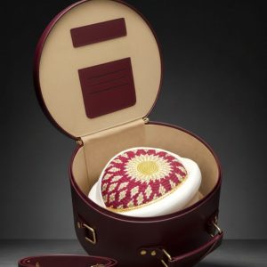 Bohra Paaghri Box – Leather (Maroon)